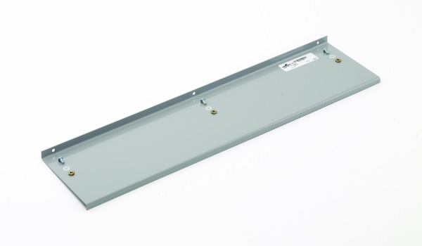 COOPER B-LINE BK412 Barrier, Gray Painted, Steel, 12 x 4 Inch Size, 16 Gauge | CH7FHA