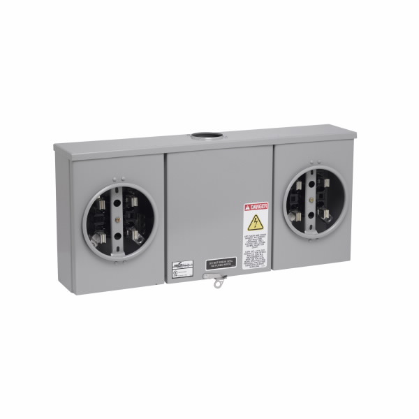 COOPER B-LINE H012 Horizontal Meter Pack, 100/225A, Gray | CH6VMW