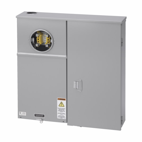 COOPER B-LINE U214 MTBL Meter Breaker, 100A, Test Block, Gray, Steel, 5 Jaws, 3 Poles | CH6YJJ