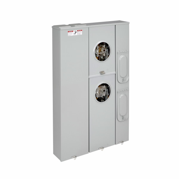 COOPER B-LINE VELMP20432LGRST5K9 Vertical Meter Pack, 200/400A, 3/8 Inch Stud, 6-350 Mcm, Galvanized Steel | CH7JNG