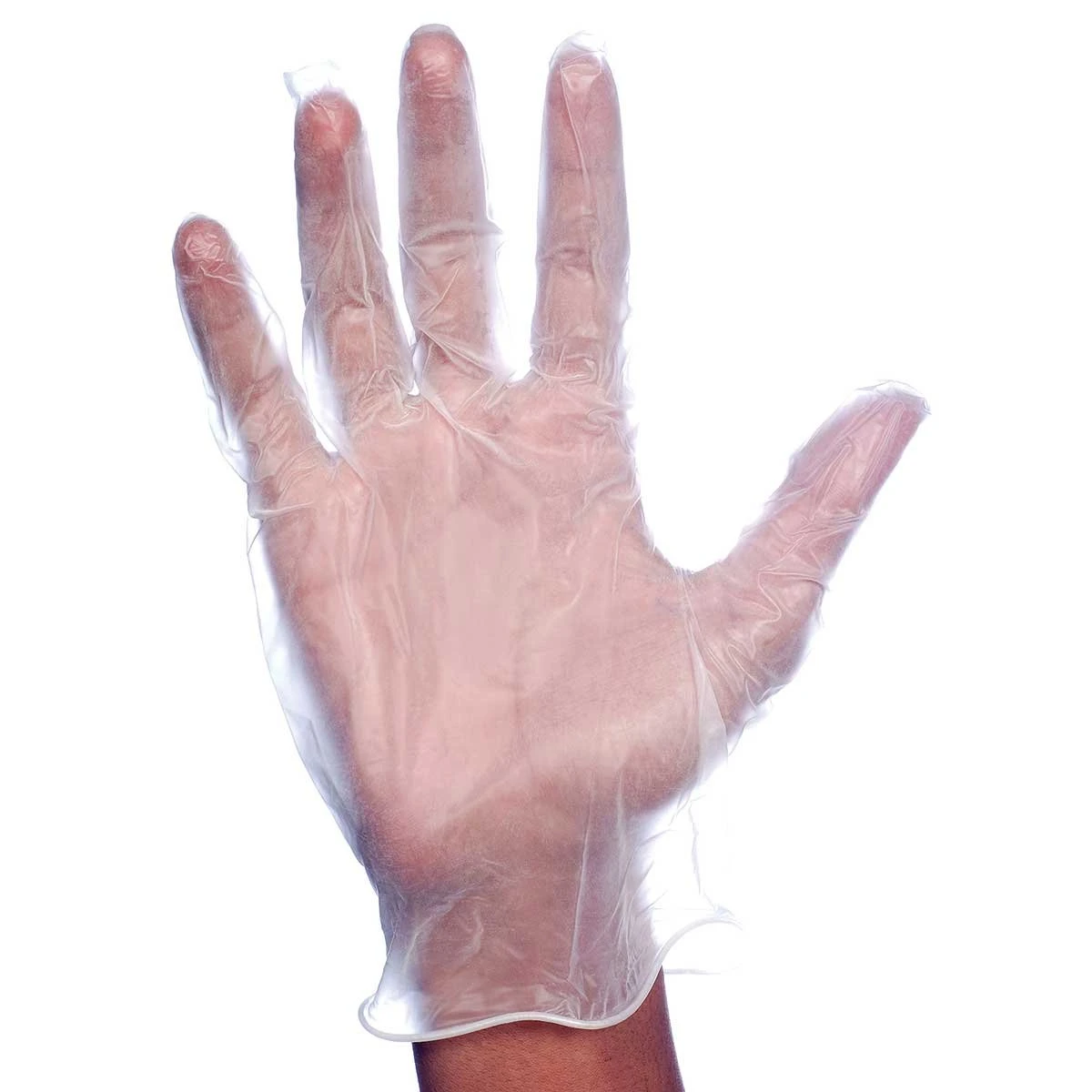 Vinyl Disposable Glove, Clear, Size S