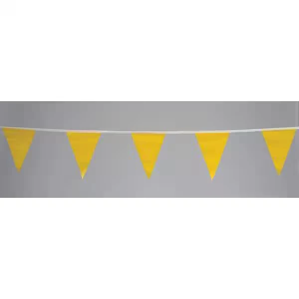 Pennants, Vinyl, Yellow, 60 ft