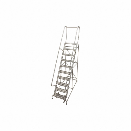 COTTERMAN 1010R2632A6E10B4AC1P6 Rolling Ladder, 100 Inch Platform Height, 10 Inch Platform Dp, 24 Inch Platform Width | CR2NCD 21UU83