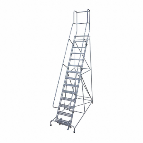COTTERMAN 1514R2642A1E10B4W5C1P3 Rolling Ladder, 140 Inch Platform Height, 10 Inch Platform Dp, 24 Inch Platform Width | CR2NNZ 21UY91