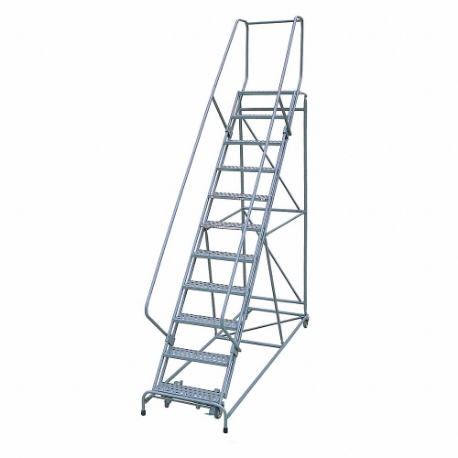 COTTERMAN 1711R2632A3E24B4W5C1P6 Rolling Ladder, 110 Inch Platform Height, 24 Inch Platform Depth, 24 Inch Platform Width | CR2NHA 45CJ85