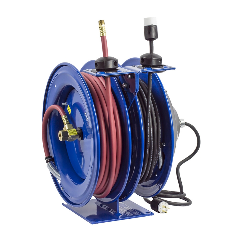 COXREELS C-L350-5016-A Spring Return Hose Reel, 3/8 Inch Inner Dia., 50 Feet Length | AH2LEF 29PX20