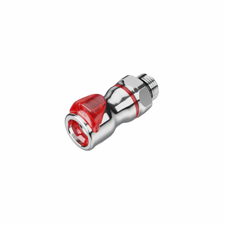 CPC LQ6D30008RED Quick Disconnect, 1/2 Inch Pipe Size, Coupler x Morb, Shut-Off | CR2QKR 788CJ6