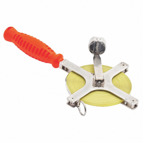 CRESCENT C1278DN LUFKIN Tape Measure, 200 ft Blade Length, 1/4 Inch Blade Width, in/ft/Fractional, Open | CR2RCP 55MY91