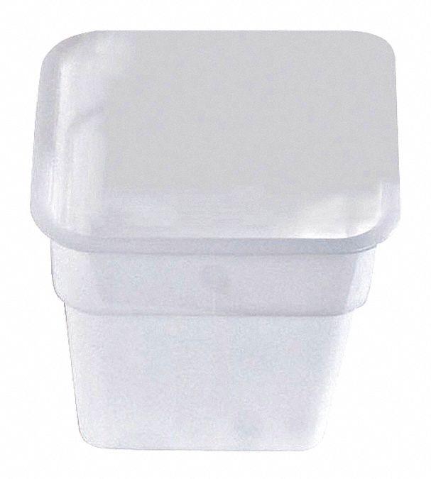 CRESTWARE SQW12 Round Storage Container, 12 Inch x 11 1/4 Inch x 8 1/4 Inch Size, Plastic, White | CH6RPA 45GK89
