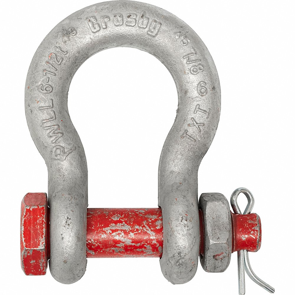 Anchor Shackle, Bolt Type, 3/4 Inch Size