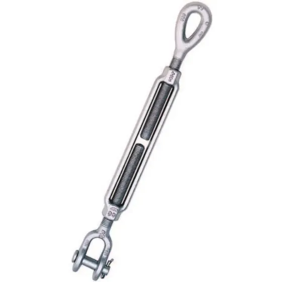 Turnbuckle, 3/4 Inch x 6 Inch Size, Jaw And Eye, Galvanized