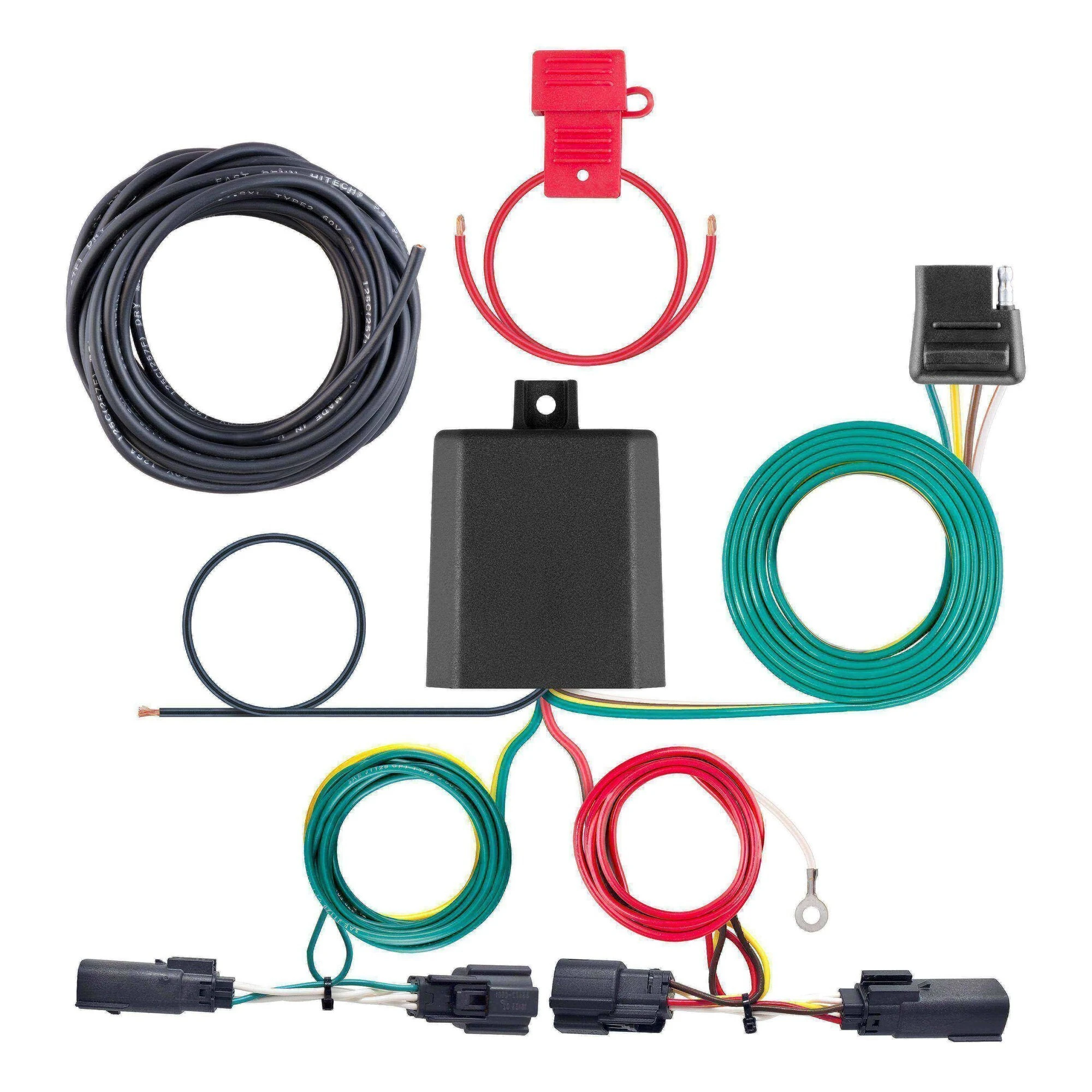 Custom Wiring Harness, 4-Way Flat Output, Select Toyota Venza