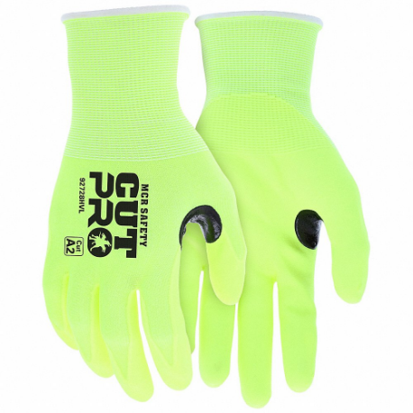 MCR SAFETY 92728HVXXL Coated Glove, 2XL, Nitrile Foam, Foam, 1 Pair | CR2UME 793ZN6