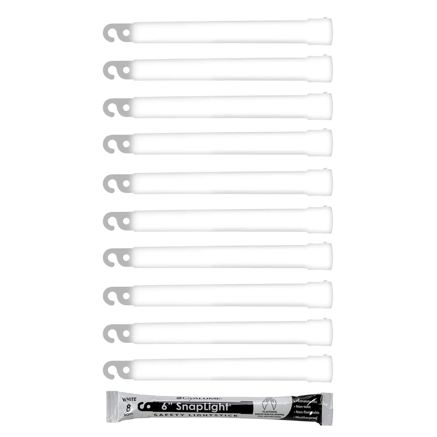 SnapLight, 6 Inch Length, 12 hr Duration, 5 Yr Shelf Life, White