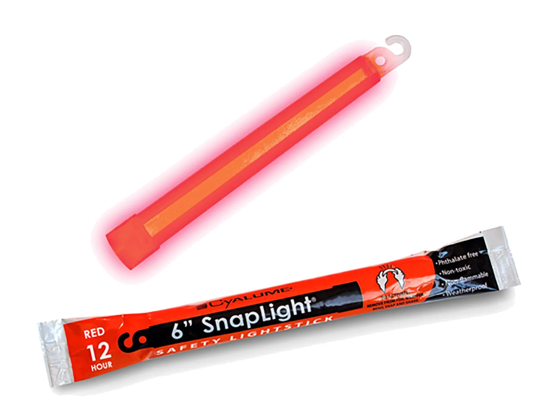 SnapLight, 6 Inch Length, 8 hr Duration, 5 Yr Shelf Life, Red