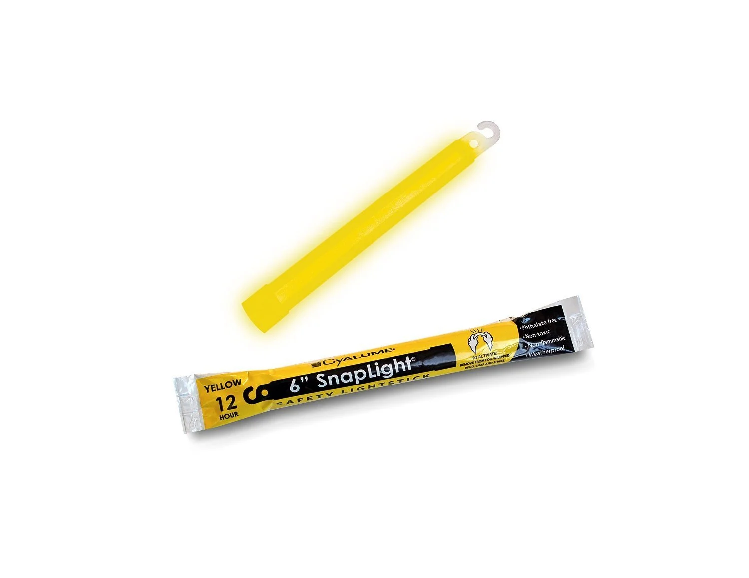 SnapLight, 6 Inch Length, 12 hr Duration, Yellow
