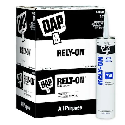 Latex Caulk, White Color, 10.1 fl. oz