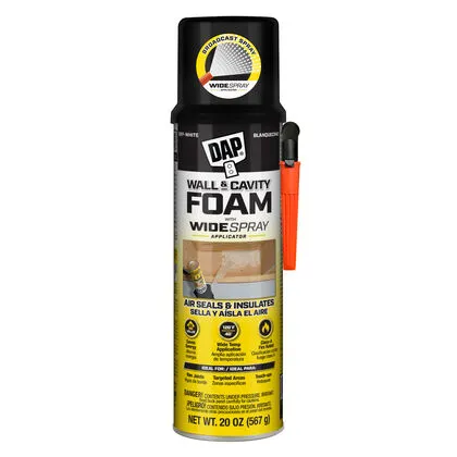 Spray Foam with Widespray Applicator, Off White Color, 20 oz