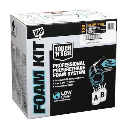 Low GWP Spray Foam Kit, Cream Color, 120 Kit