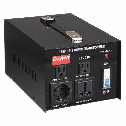 DAYTON 16V988 Step Up/down Voltage Converter 3kva | AA7ZLB