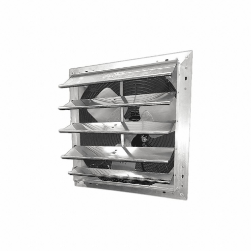 DAYTON 484X42 Shutter Mount Exhaust Fan, 20 Inch Blade, 1 Speed, 1/4 HP, 3950 CFM, 1 Phase | CJ3JCB