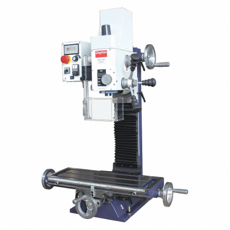 Mill Drill Machine, 2MT, 14 Inch Size Swing, 1 Phase, 6 1/8 Inch Size Table Surface Ht