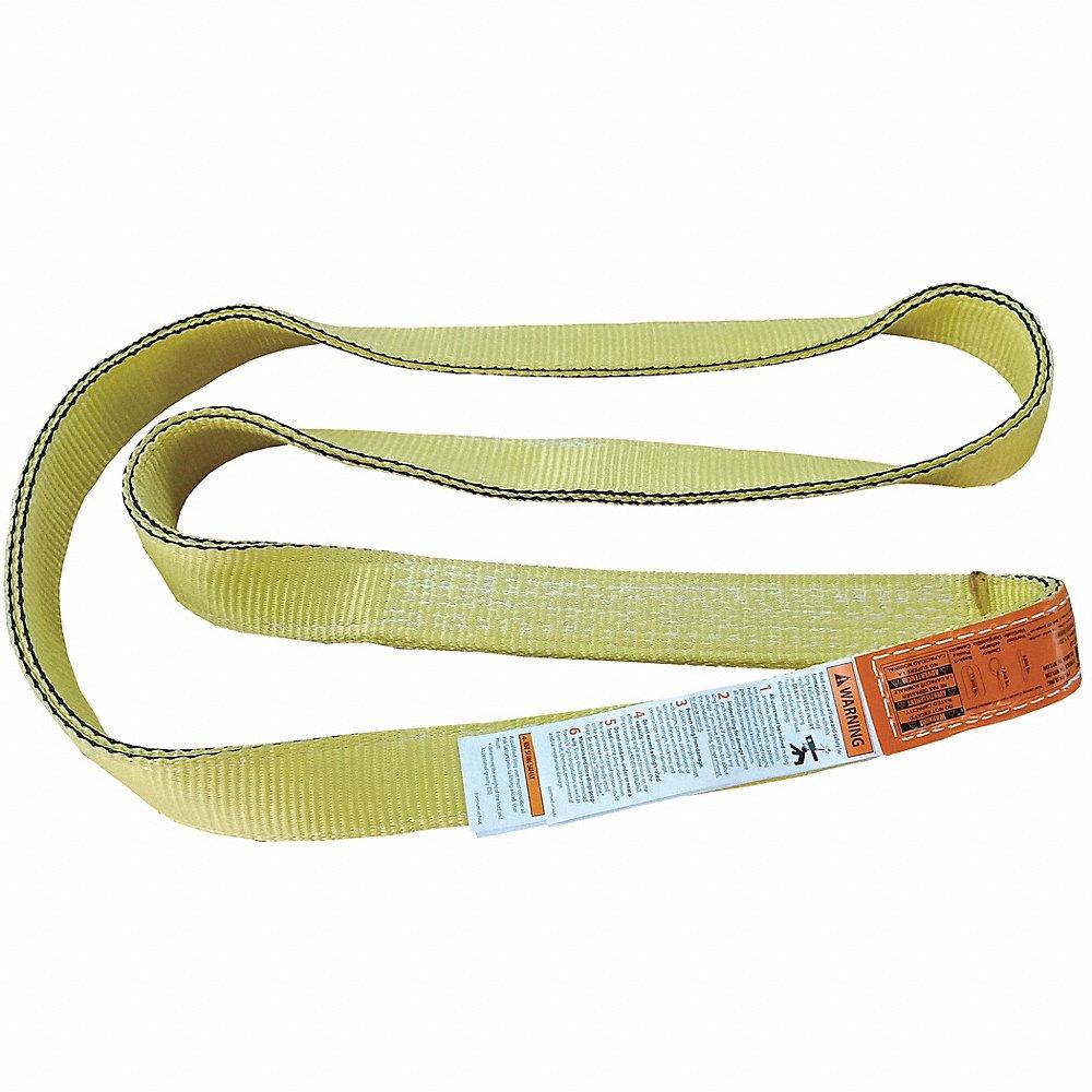 DAYTON 55ET49 Web Sling, Endless, 1 Ply, Nylon, 6 ft. Length, 2 Inch Width, Yellow | CJ3UMT