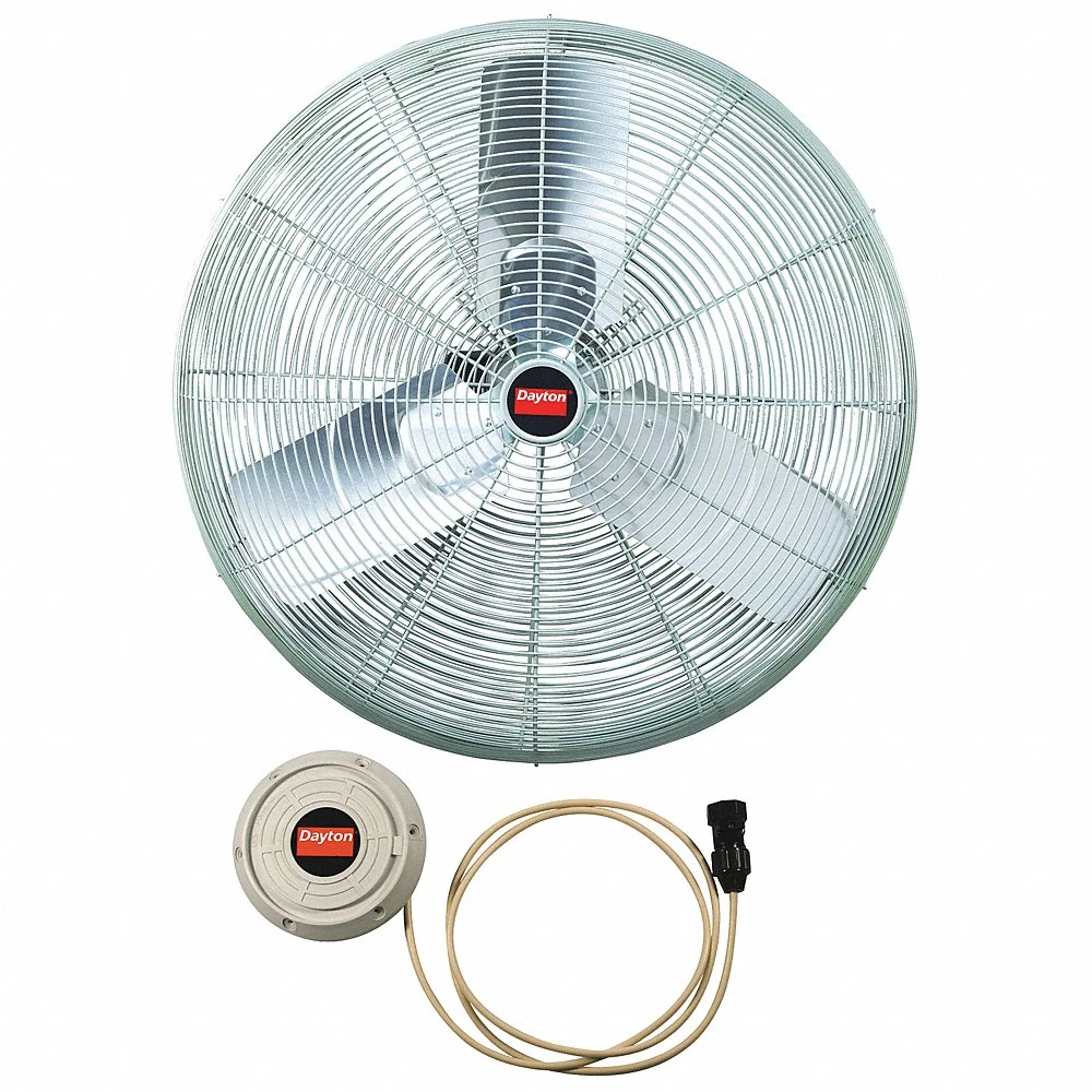 DAYTON 7DY65 Industrial Misting Fan, 30 Inch Blade Dia., 2 Speeds, 8712/9704 cfm, 115 V AC, 1/2 HP | CJ2PPM