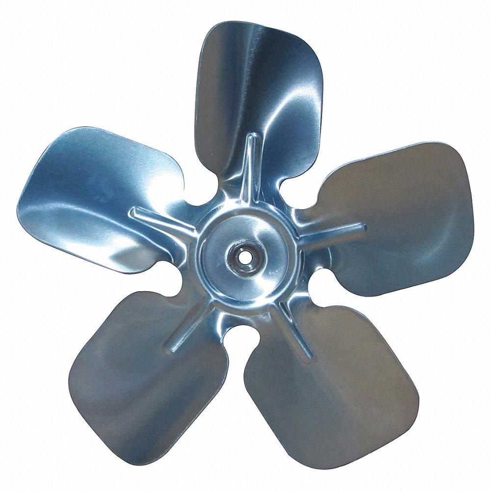 DAYTON VE10D952PG Propeller, 8 Inch Diameter, 5/16 Inch Bore Dia., 42 Deg. Pitch, 5 Blades, Aluminum | CJ3BTW 43XR07