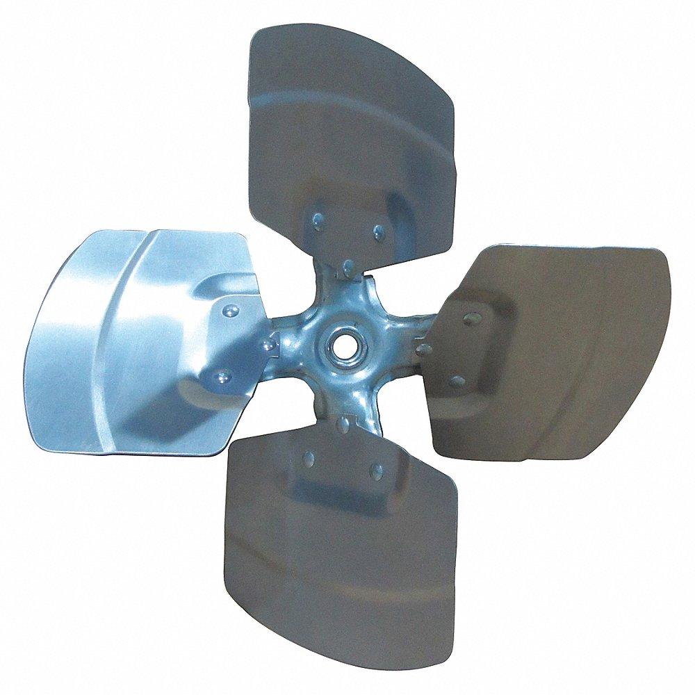 DAYTON VE10D971PG Propeller, 12 Inch Diameter, 1/2 Inch Bore Dia., 43.5 Deg. Pitch, 4 Blades | CJ3BVX 43XR17