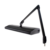 DAZOR 135M3-BK-DL Contemporary Arm Pivot Base Light, Daylight, 45W, Black, 43 Inch | CD4NPC