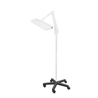 DAZOR 175M3-WH-DL Contemporary Arm Mobile Floor Stand Light, Daylight, 45W, White, 33 Inch | CD4NPY