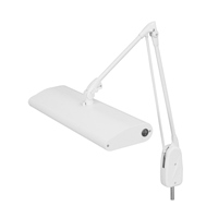 DAZOR 2224C-WH-DL Classic Arm Pivot Base Light, Daylight, 30W, White, 33 Inch | CD4NRL