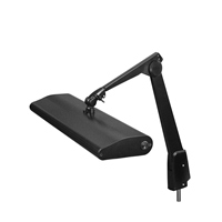 DAZOR 2224M-BK-DL Contemporary Arm Pivot Base Light, Daylight, 30W, Black, 33 Inch | CD4NRN