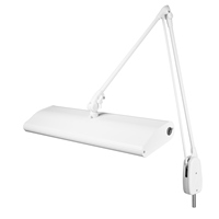 DAZOR 2234C-WH-DL Classic Arm Pivot Base Light, Daylight, 30W, White, 43 Inch | CD4NRZ
