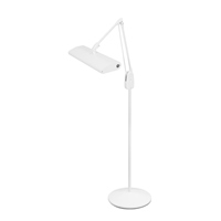 DAZOR 2924C-WH-DL Classic Arm Pedestal Floor Stand Light, Daylight, 30W, White, 33 Inch | CD4NUE