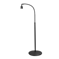 DAZOR 6034A-BK Halogen Flex Arm Pedestal Stand Light, 20W, Black | CD4NVH