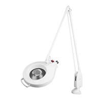 DAZOR L1408-16-WH Led Circline Magnifier, 5X, Clamp Mount, White, 43 Inch | CD4NYJ