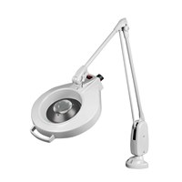 DAZOR L1409-16-DG Led Circline Magnifier, 5X, Clamp Mount, Dove Grey, 33 Inch | CD4NYW