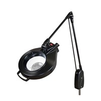 DAZOR L1410-11-BK Led Circline Magnifier, 3.75X, Pivot Mount, Black, 33 Inch | CD4NZE