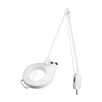 DAZOR L1450-11-WH Led Circline Magnifier, 3.75X, Pivot Mount, White, 43 Inch | CD4NZV