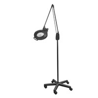 DAZOR L1460-11-BK Led Circline Magnifier, 3.75X, Mobile Floor Stand, Black, 43 Inch | CD4PAF
