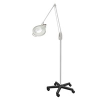 DAZOR L1460-11-DG Led Circline Magnifier, 3.75X, Mobile Floor Stand, Dove Grey, 43 Inch | CD4PAG