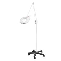 DAZOR L1460-11-WH Led Circline Magnifier, 3.75X, Mobile Floor Stand, White, 43 Inch | CD4PAH