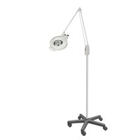 DAZOR L1460-16-DG Led Circline Magnifier, 5X, Mobile Floor Stand, Dove Grey, 43 Inch | CD4PAK