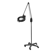 DAZOR L1460-5-BK Led Circline Magnifier, 2.25X, Mobile Floor Stand, Black, 43 Inch | CD4PAM