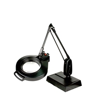 DAZOR L1470-5-BK Led Circline Magnifier, 2.25X, Desk Mount, Black, 33 Inch | CD4PBA