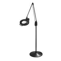 DAZOR L1490-5-BK Led Circline Magnifier, 2.25X, Pedestal Floor Stand, Black, 43 Inch | CD4PBN