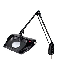 DAZOR L1510-16-BK LED Stretchview Magnifier, 5X, Pivot Base, Black, 33 Inch | CD4PCP
