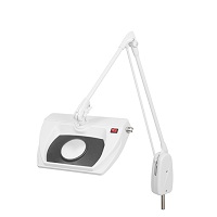 DAZOR L1510-16-WH LED Stretchview Magnifier, 5X, Pivot Base, White, 33 Inch | CD4PCR